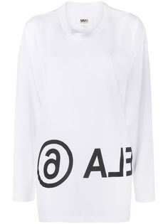 MM6 Maison Margiela футболка с длинными рукавами и логотипом