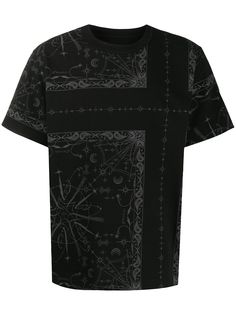 Sacai футболка с принтом
