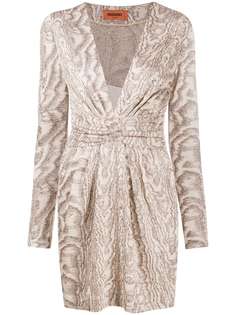 Missoni платье мини с длинными рукавами