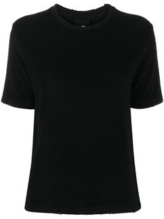 Thom Krom футболка с круглым вырезом и эффектом потертости