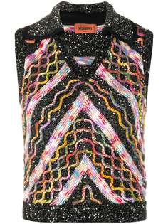 Missoni декорированный топ вязки интарсия
