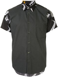 Black Comme Des Garçons рубашка с принтом