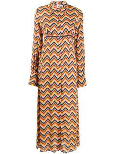 M Missoni платье-рубашка с принтом зигзаг