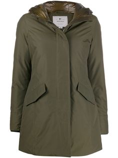 Woolrich пальто с потайной застежкой