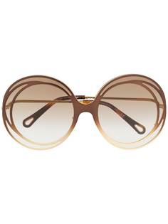 Chloé Eyewear солнцезащитные очки в круглой оправе