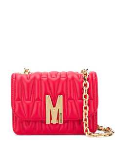 Moschino стеганая сумка на плечо