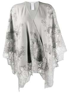 Ermanno Scervino шаль с кружевными вставками