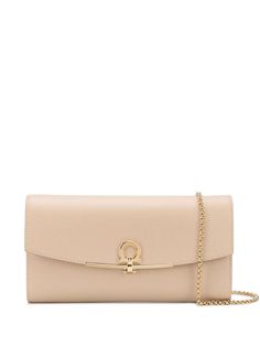 Salvatore Ferragamo клатч с декором Gancini