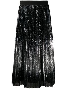 Luisa Cerano плиссированная юбка с пайетками