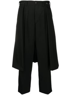 Comme Des Garçons Comme Des Garçons укороченные брюки с юбкой