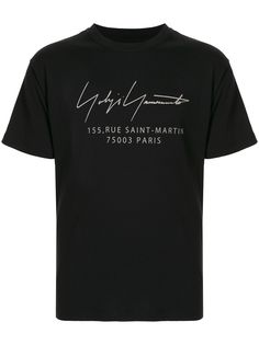 Yohji Yamamoto футболка с логотипом