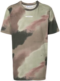 Off-White камуфляжная футболка с логотипом Arrows
