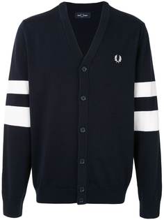 Fred Perry кардиган с полосками и логотипом
