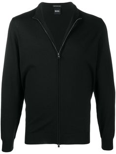 Boss Hugo Boss кардиган с отделкой в рубчик