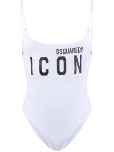 Dsquared2 слитный купальник Icon с принтом
