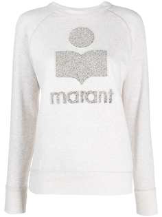 Isabel Marant Étoile толстовка с круглым вырезом и нашивкой-логотипом
