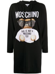 Moschino платье-худи Teddy Bear