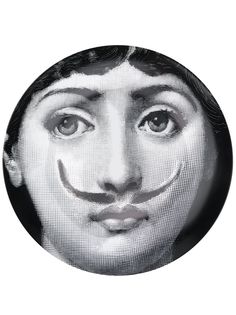 Fornasetti тарелка с принтом Lina Cavalieri