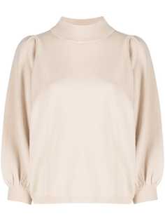 Allude джемпер тонкой вязки с укороченными рукавами