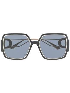 Dior Eyewear солнцезащитные очки в массивной квадратной оправе