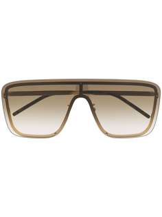 Saint Laurent Eyewear солнцезащитные очки-маска New Wave SL1 Mask