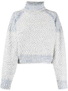 Kenzo фактурный джемпер с высоким воротником