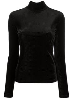 Emporio Armani трикотажный топ с высоким воротником
