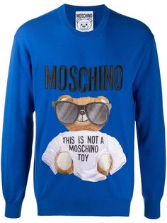 Moschino джемпер с вышивкой Teddy Bear