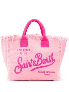 Mc2 Saint Barth пляжная сумка с логотипом и бахромой