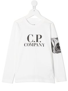 C.P. Company топ с длинными рукавами и логотипом