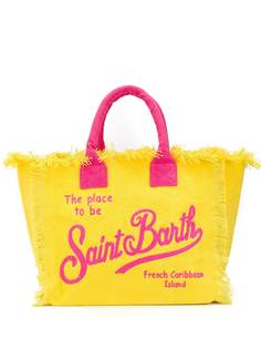 Mc2 Saint Barth парусиновая пляжная сумка с логотипом