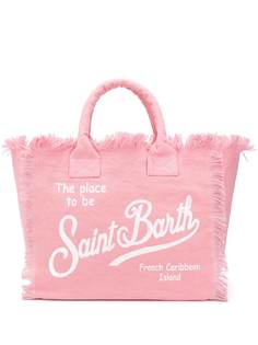 Mc2 Saint Barth парусиновая пляжная сумка с логотипом