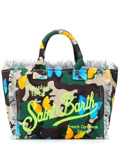 Mc2 Saint Barth пляжная сумка с камуфляжным узором