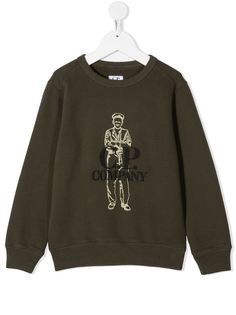 C.P. Company футболка с круглым вырезом и вышитым логотипом