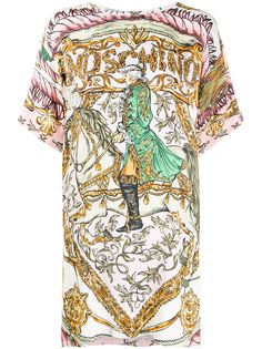 Moschino платье-футболка с графичным принтом