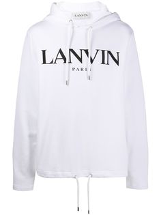 LANVIN logo print hoodie