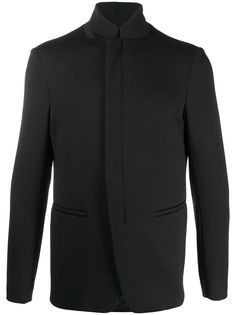 Emporio Armani фактурный пиджак на молнии