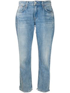 Rag & Bone укороченные джинсы с эффектом потертости