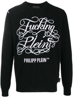 Philipp Plein джемпер с круглым вырезом и вышивкой