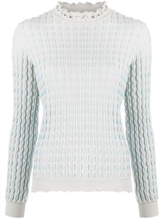 Emporio Armani джемпер с фестонами