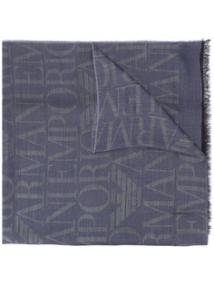 Emporio Armani легкий шарф с логотипом