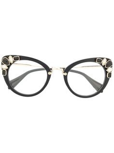 Miu Miu Eyewear очки с кристаллами