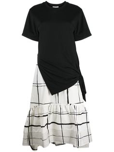 3.1 Phillip Lim платье-футболка с завязками сбоку