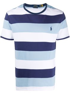 Polo Ralph Lauren полосатая футболка с вышитым логотипом