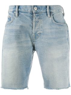 AllSaints джинсовые шорты с бахромой