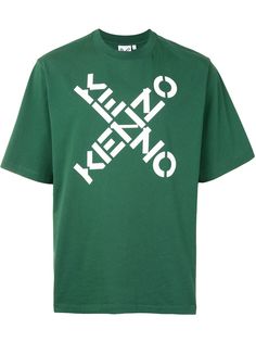 Kenzo футболка с круглым вырезом и логотипом