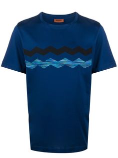 Missoni футболка с узором зигзаг