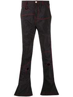 KANGHYUK брюки с контрастной строчкой