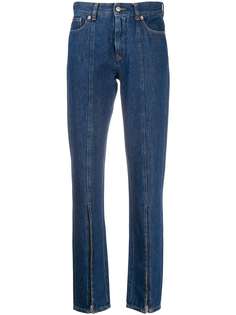 MM6 Maison Margiela прямые джинсы с молниями