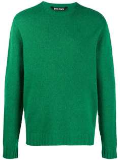 Palm Angels logo-intarsia jumper